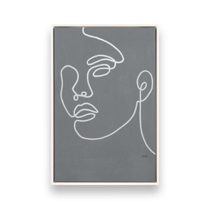 [Color:Opaque White], Picture of art in a White frame
