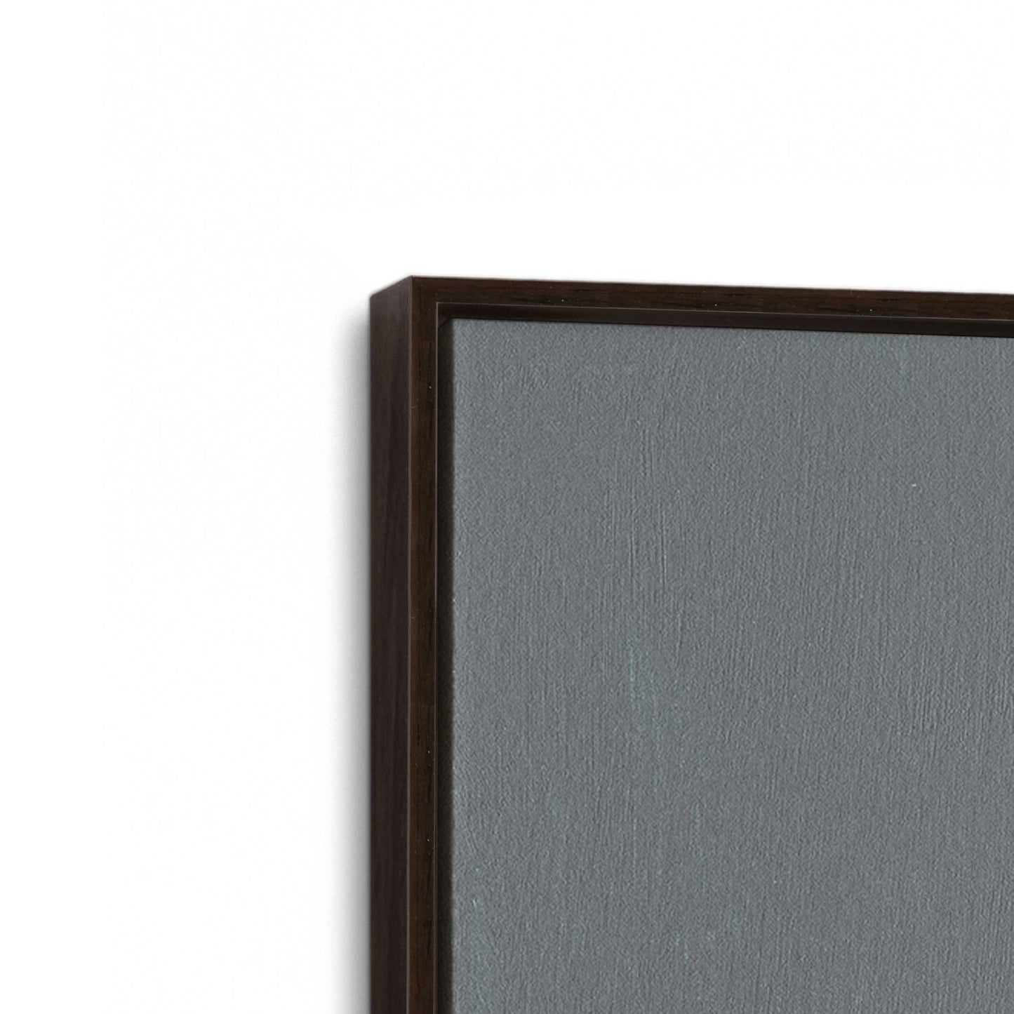 [Color:Espresso], Picture of art in a Espresso frame at an angle