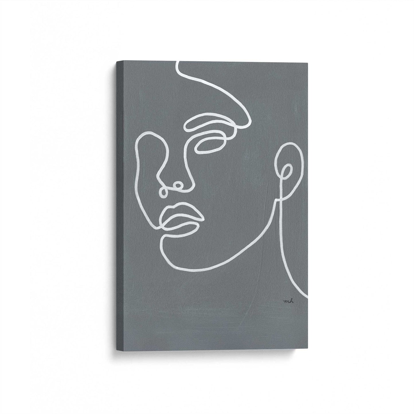 [Color:Stretched Canvas], Picture of art at an angle