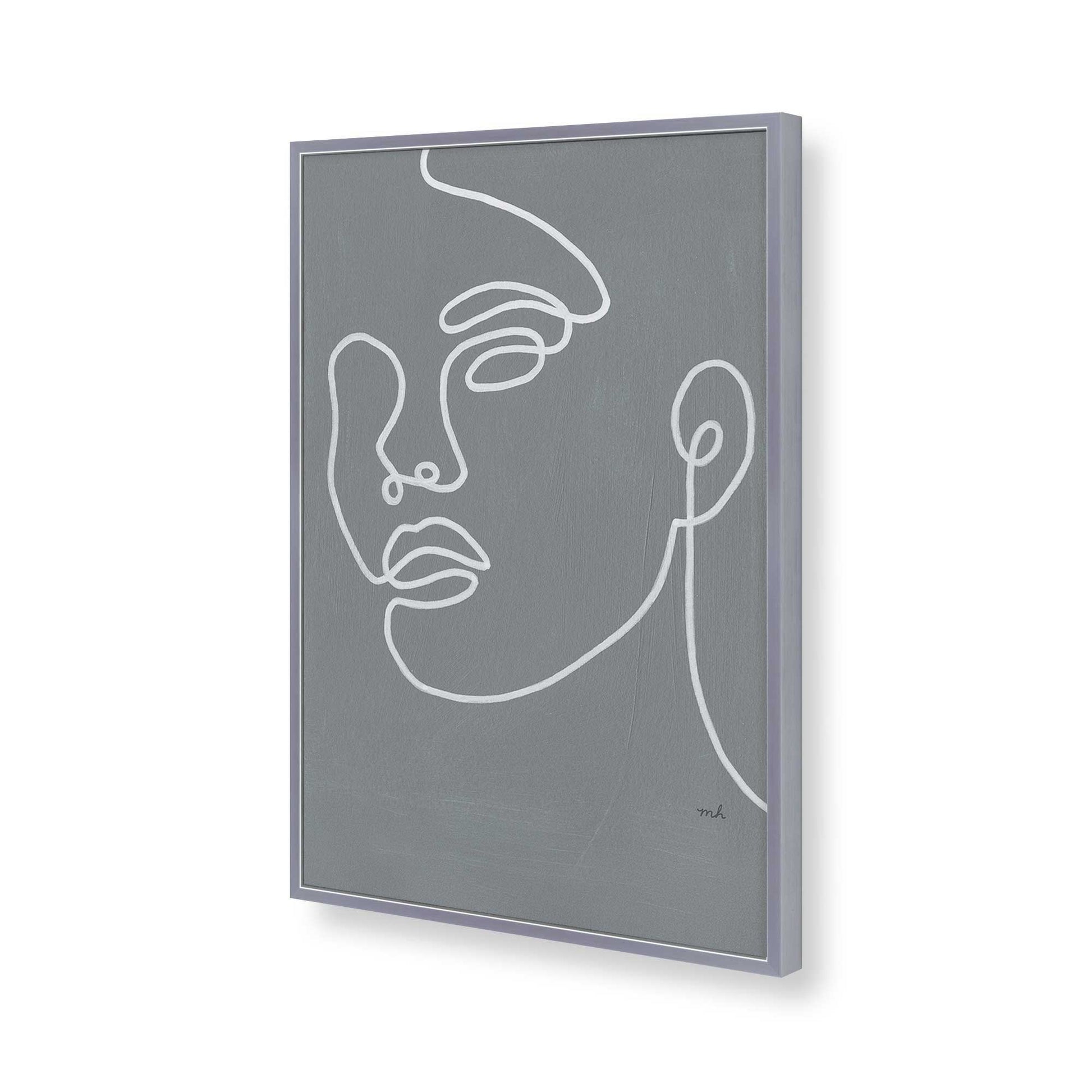 [Color:Polished Chrome], Picture of art in a Polished Chrome frame of the corner