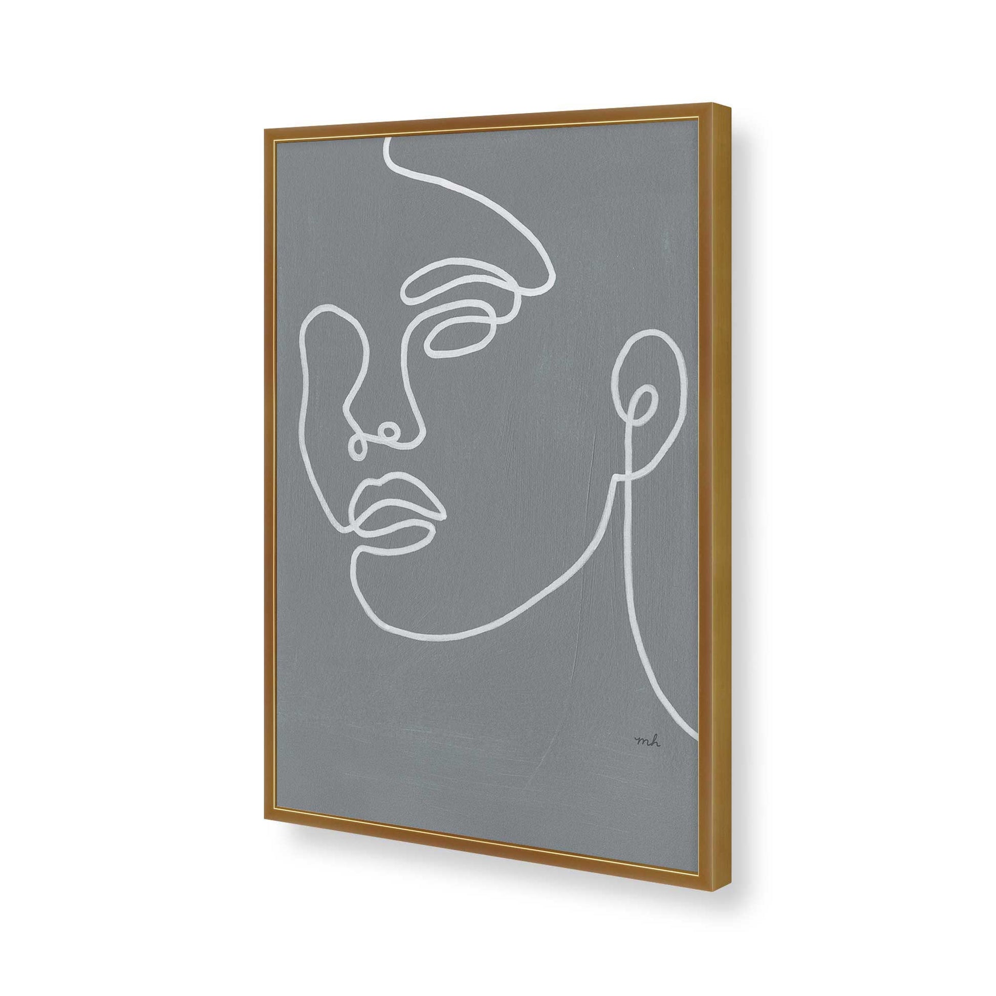 [Color:Polished Gold], Picture of art in a Polished Gold frame of the corner