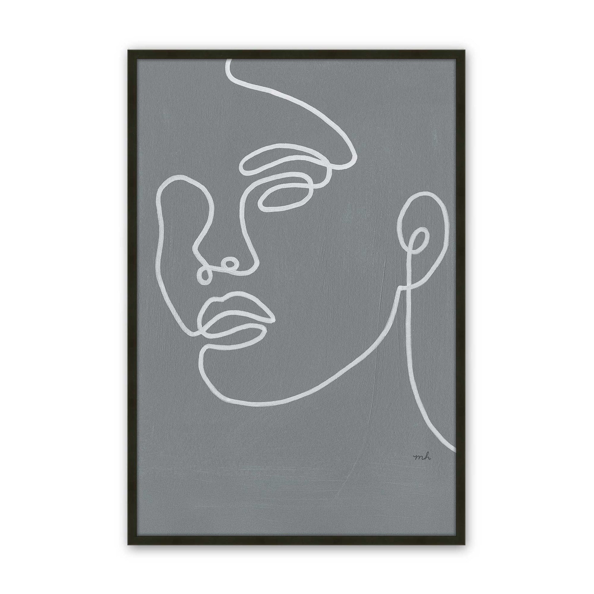 [Color:Satin Black], Picture of art in a Satin Black frame