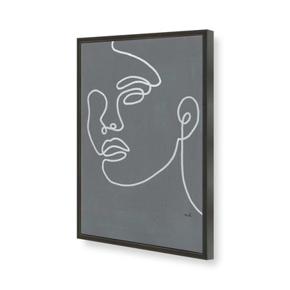 [Color:Satin Black], Picture of art in a Satin Black frame of the corner