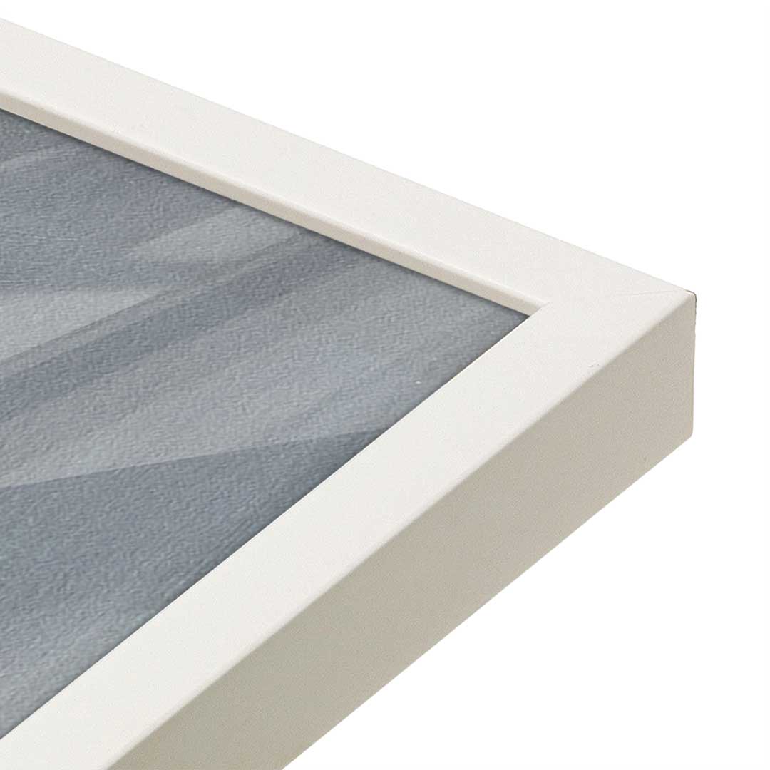 [Color:Opaque White], Picture of art in a Opaque White frame at an angle