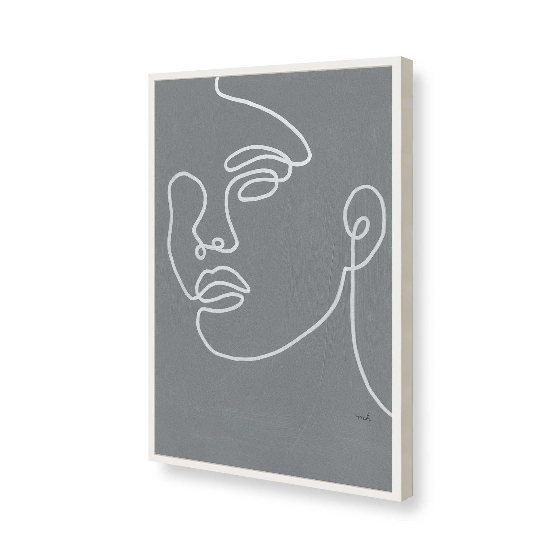 [Color:Opaque White], Picture of art in a Opaque White frame of the corner