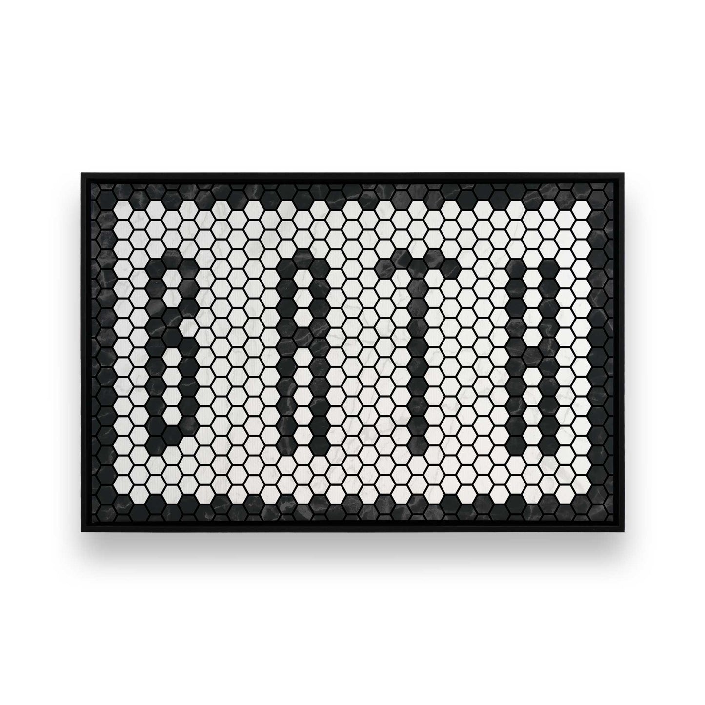 [Color:Satin Black], Picture of art in a Satin Black frame