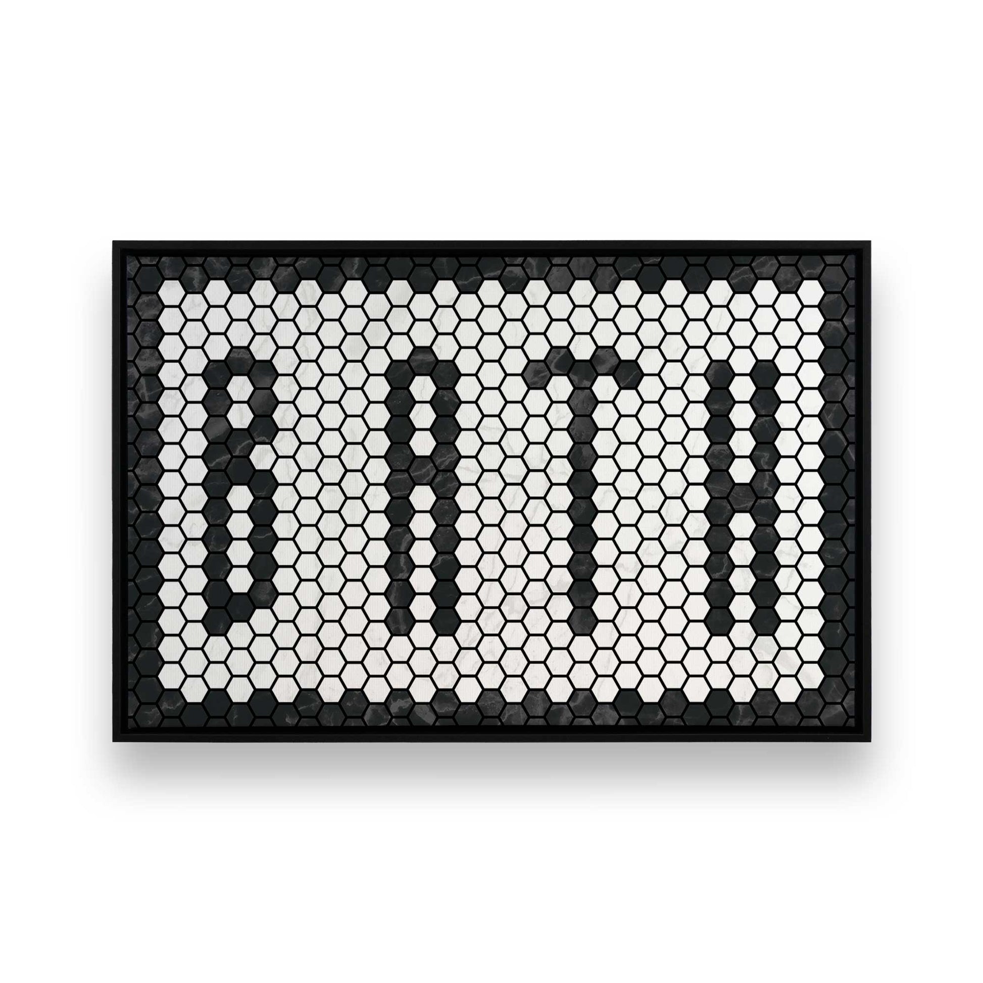 [Color:Satin Black], Picture of art in a Satin Black frame