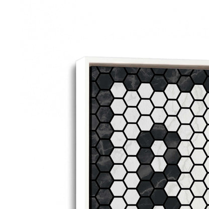 [Color:Opaque White], Picture of art in a White frame at an angle