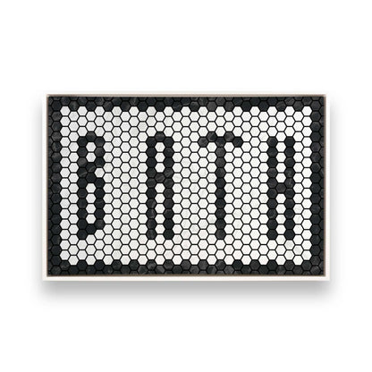 [Color:Opaque White], Picture of art in a White frame