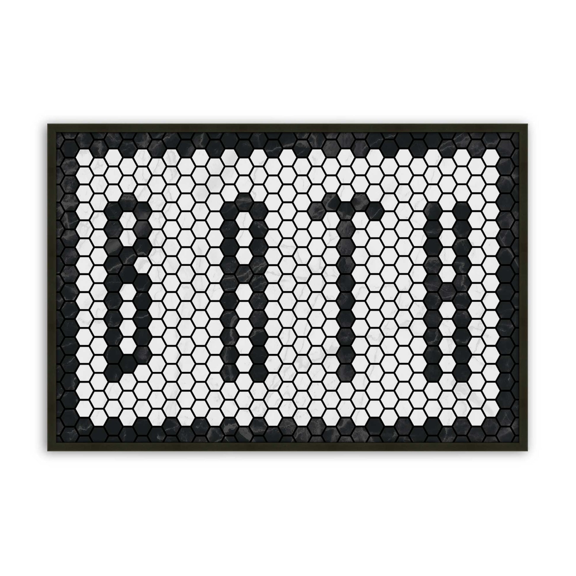 [Color:Satin Black], Picture of art in a Satin Black frame