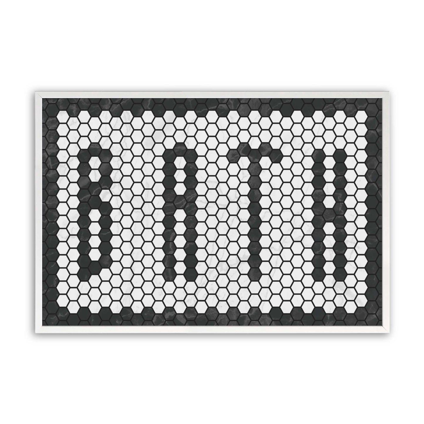 [Color:Opaque White], Picture of art in a Opaque White frame