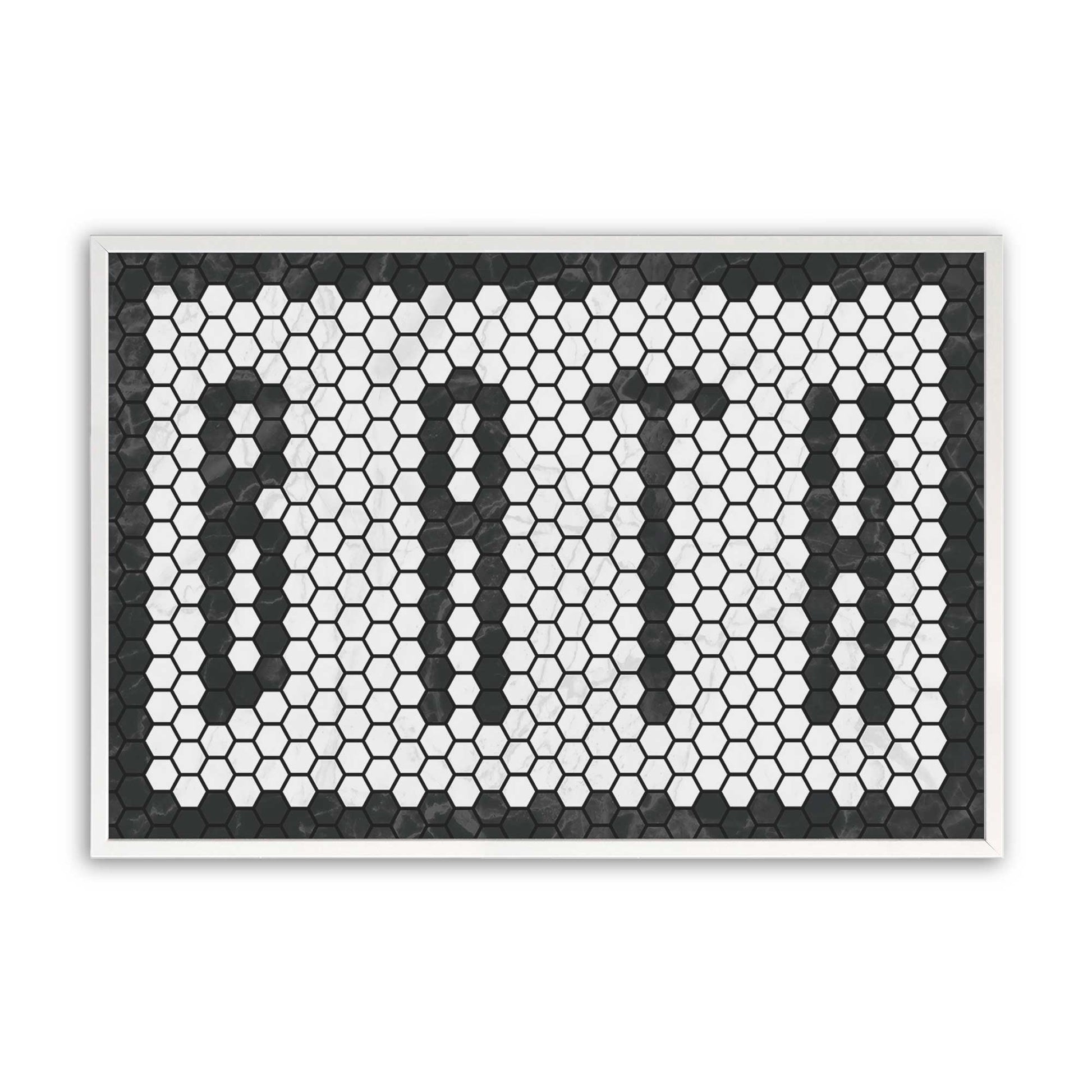 [Color:Opaque White], Picture of art in a Opaque White frame