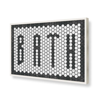 [Color:Opaque White], Picture of art in a Opaque White frame of the corner