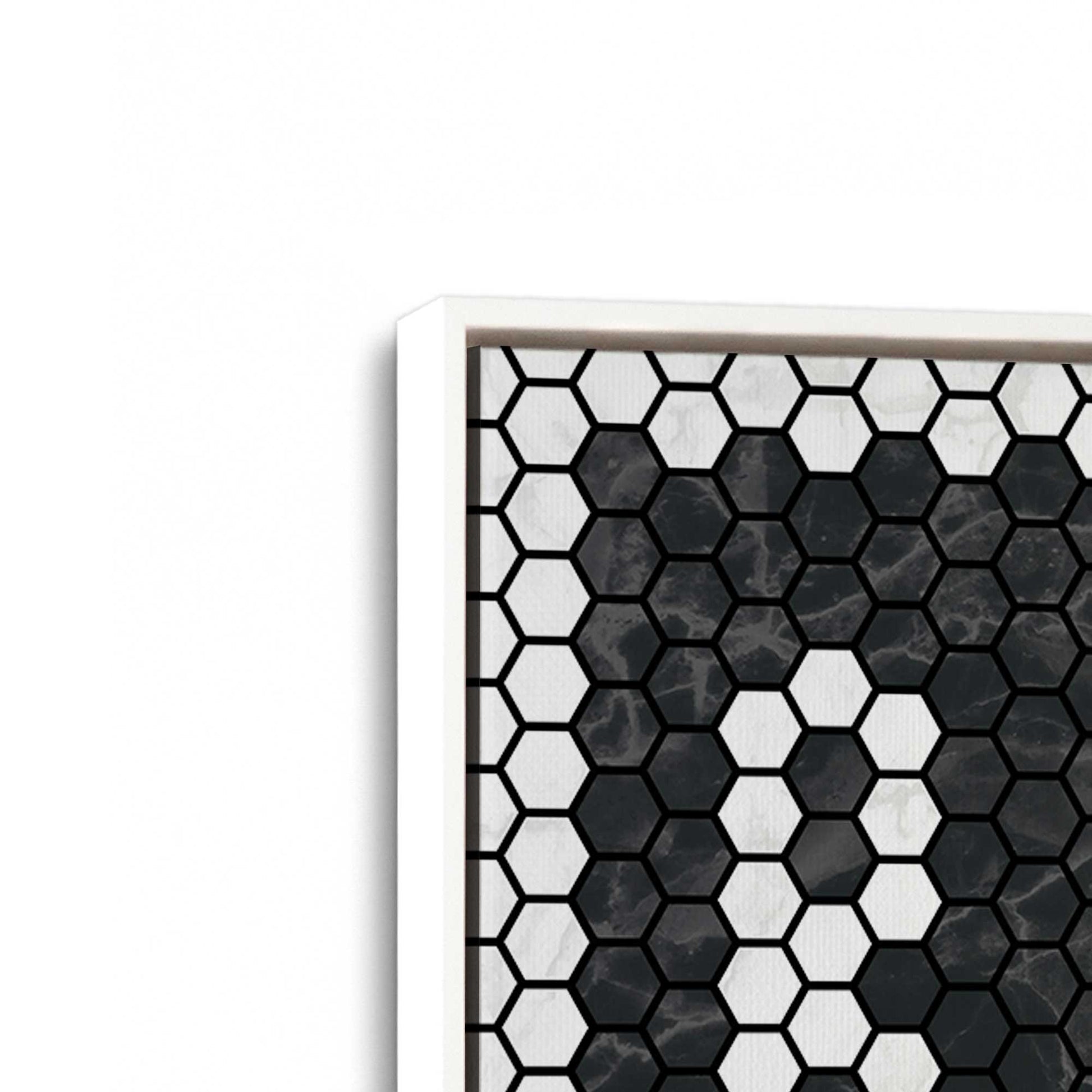 [Color:Opaque White], Picture of art in a White frame at an angle