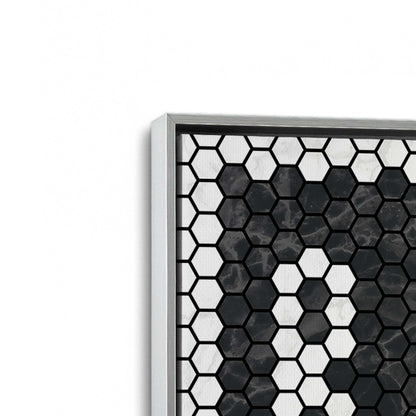 [Color:Polished Chrome], Picture of art in a Polished Chrome frame at an angle