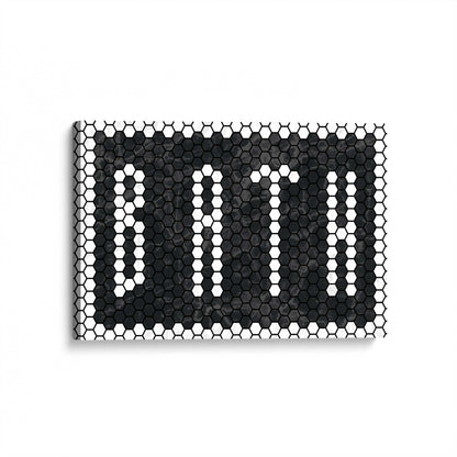 [Color:Stretched Canvas], Picture of art at an angle