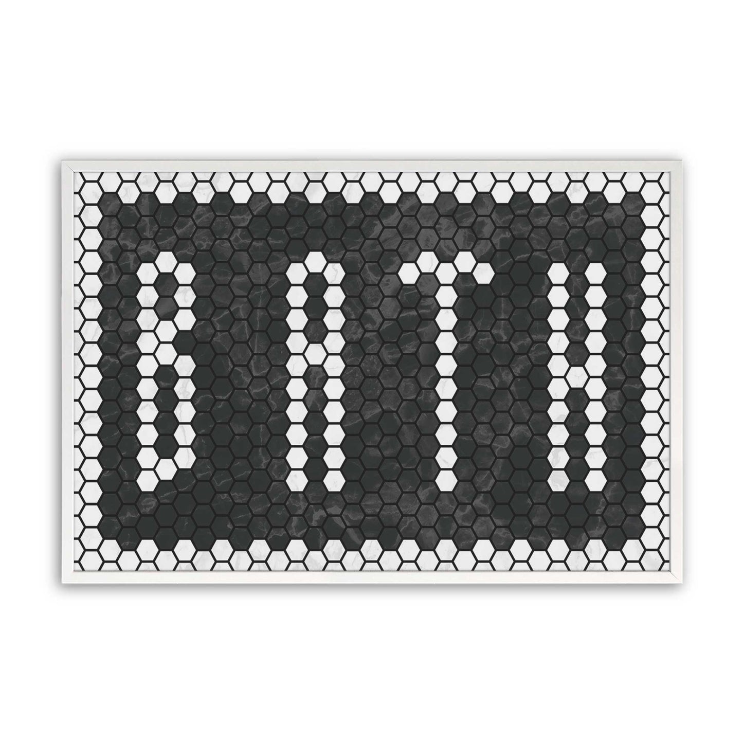 [Color:Opaque White], Picture of art in a Opaque White frame