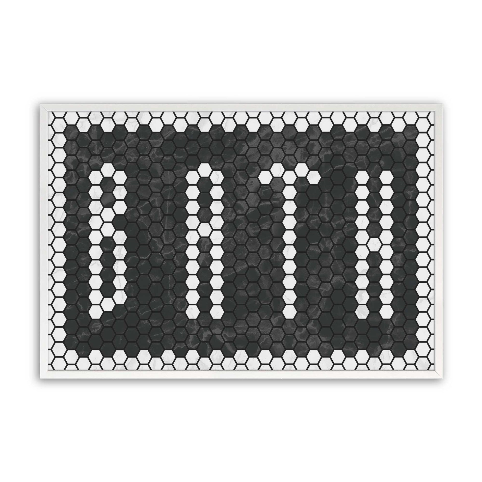 [Color:Opaque White], Picture of art in a Opaque White frame