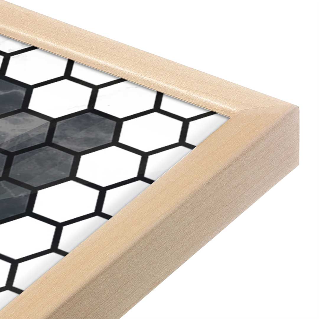 [Color:Raw Maple], Picture of art in a Raw Maple frame at an angle
