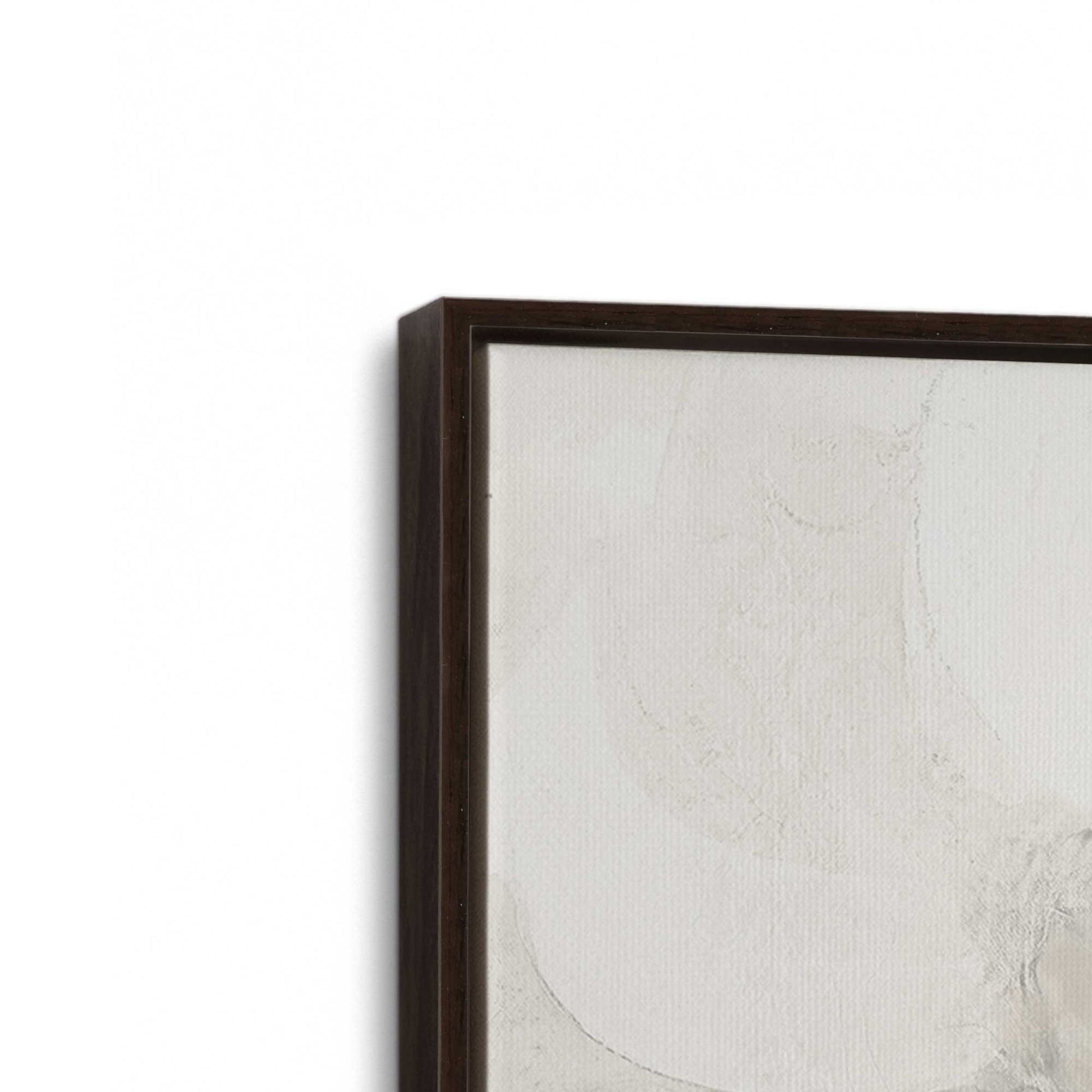 [Color:Espresso], Picture of art in a Espresso frame at an angle