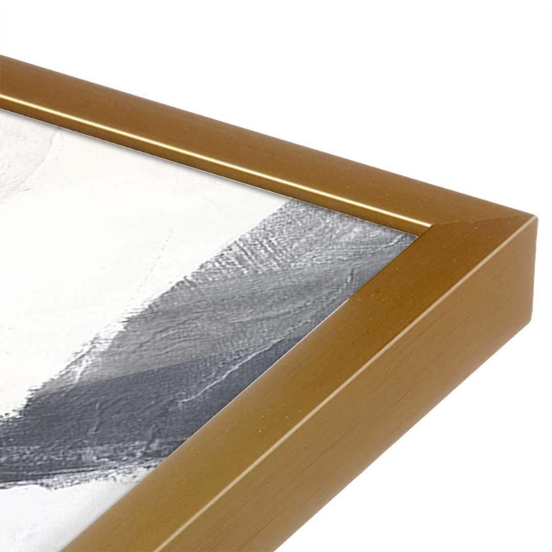 [Color:Polished Gold], Picture of art in a Polished Gold frame at an angle