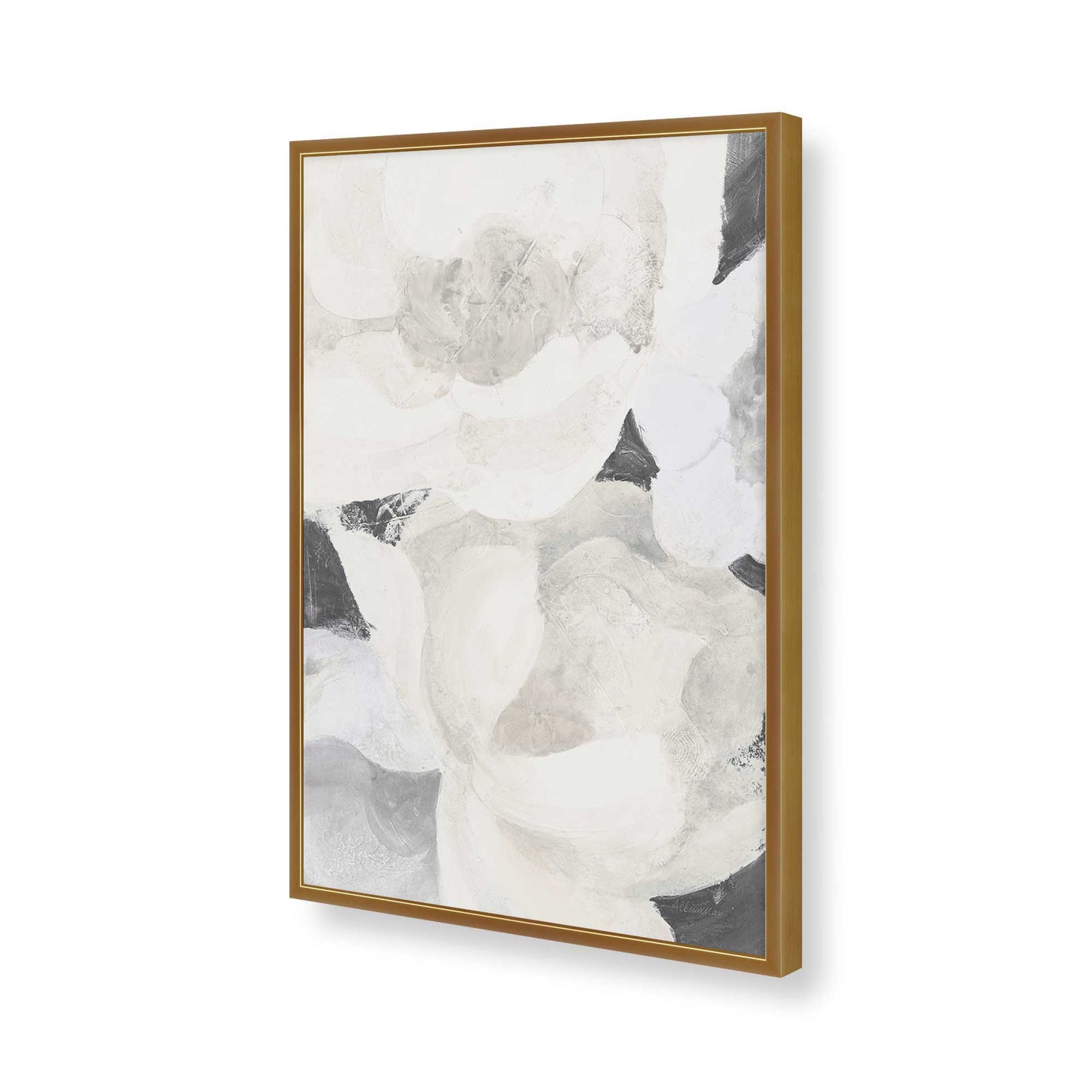 [Color:Polished Gold], Picture of art in a Polished Gold frame of the corner