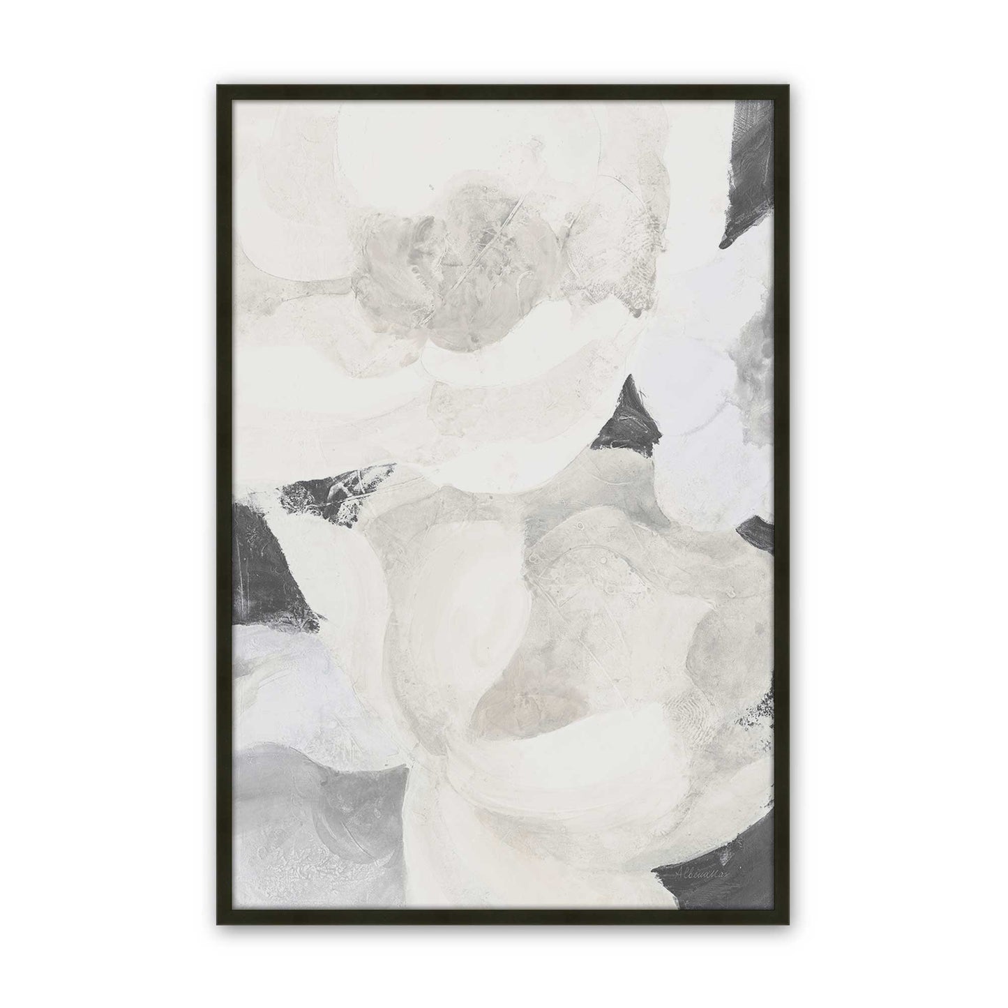 [Color:Satin Black], Picture of art in a Satin Black frame