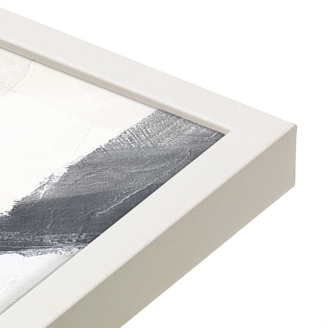 [Color:Opaque White], Picture of art in a Opaque White frame at an angle