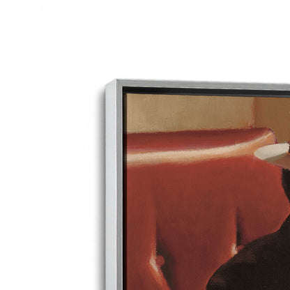 [Color:Polished Chrome], Picture of art in a Polished Chrome frame at an angle