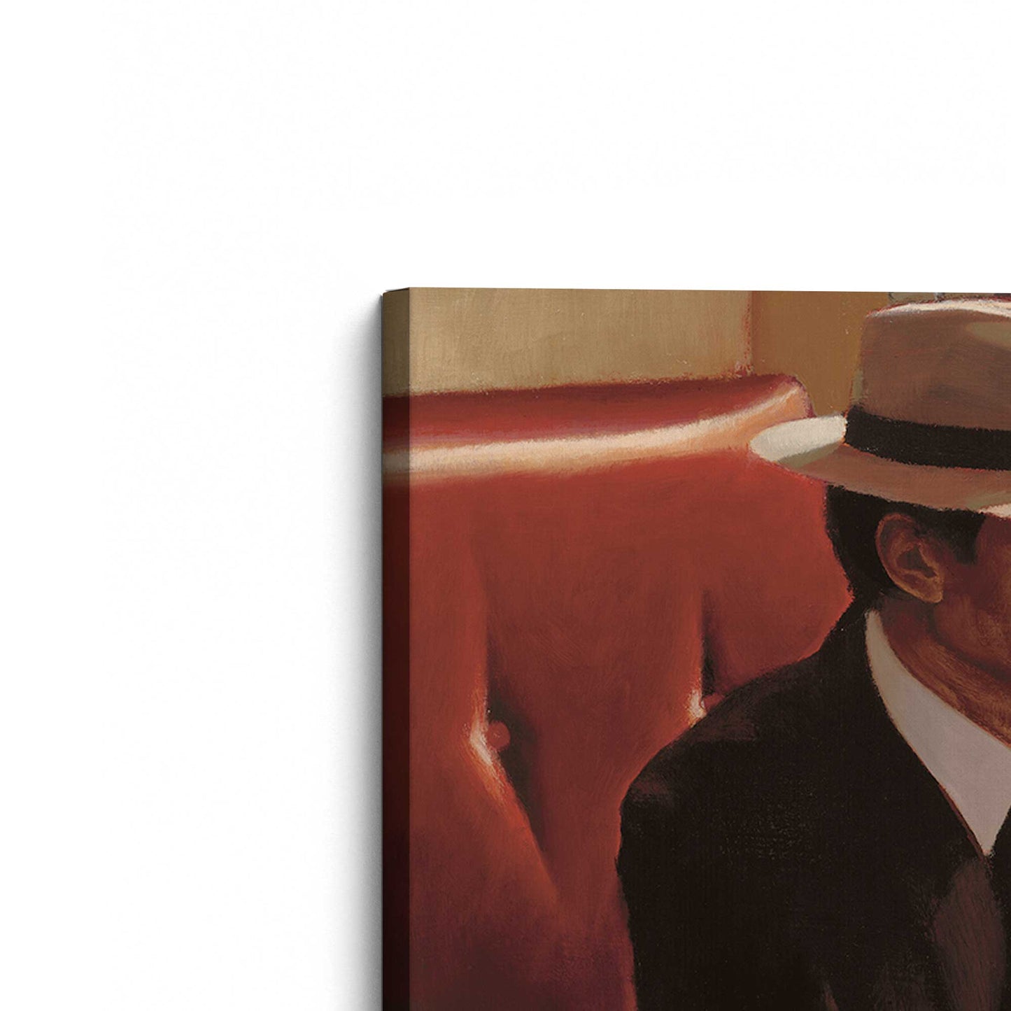 [Color:Stretched Canvas], Picture of the corner of the art