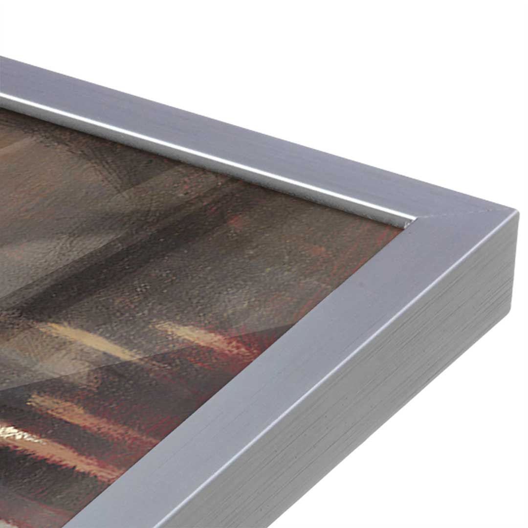[Color:Polished Chrome], Picture of art in a Polished Chrome frame at an angle