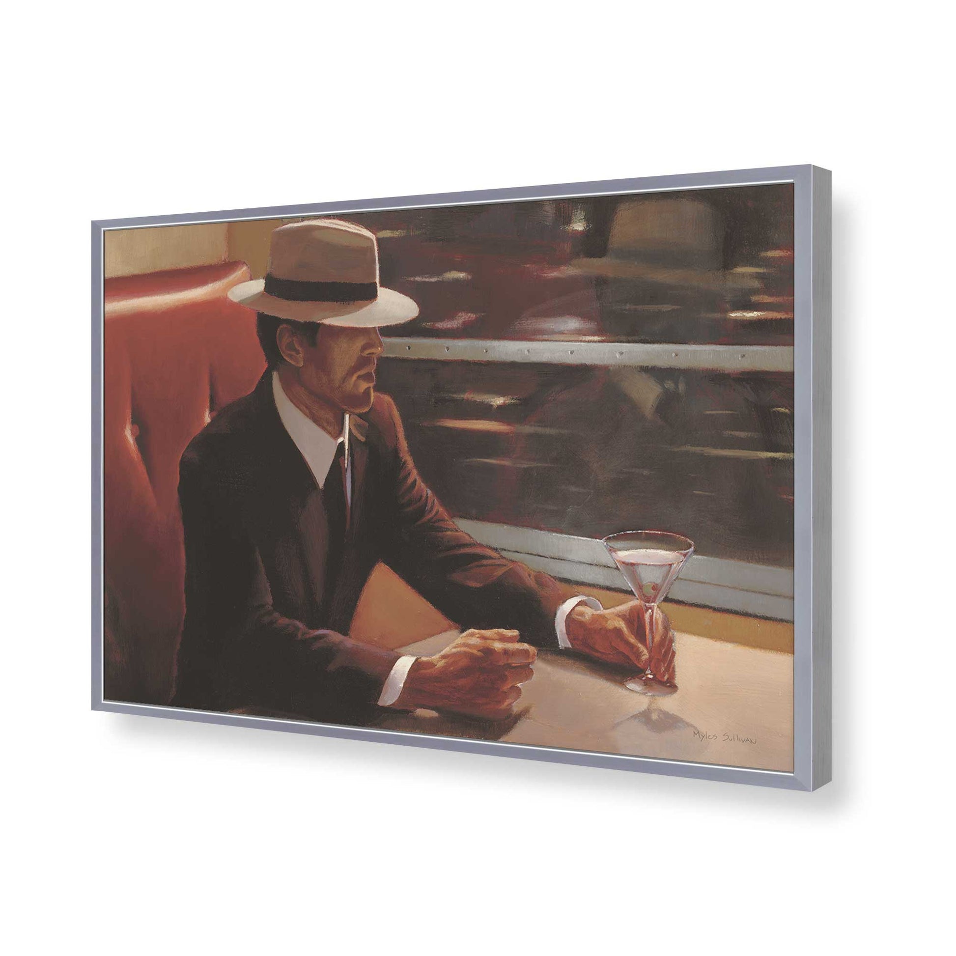 [Color:Polished Chrome], Picture of art in a Polished Chrome frame of the corner
