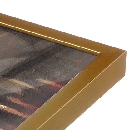 [Color:Polished Gold], Picture of art in a Polished Gold frame at an angle