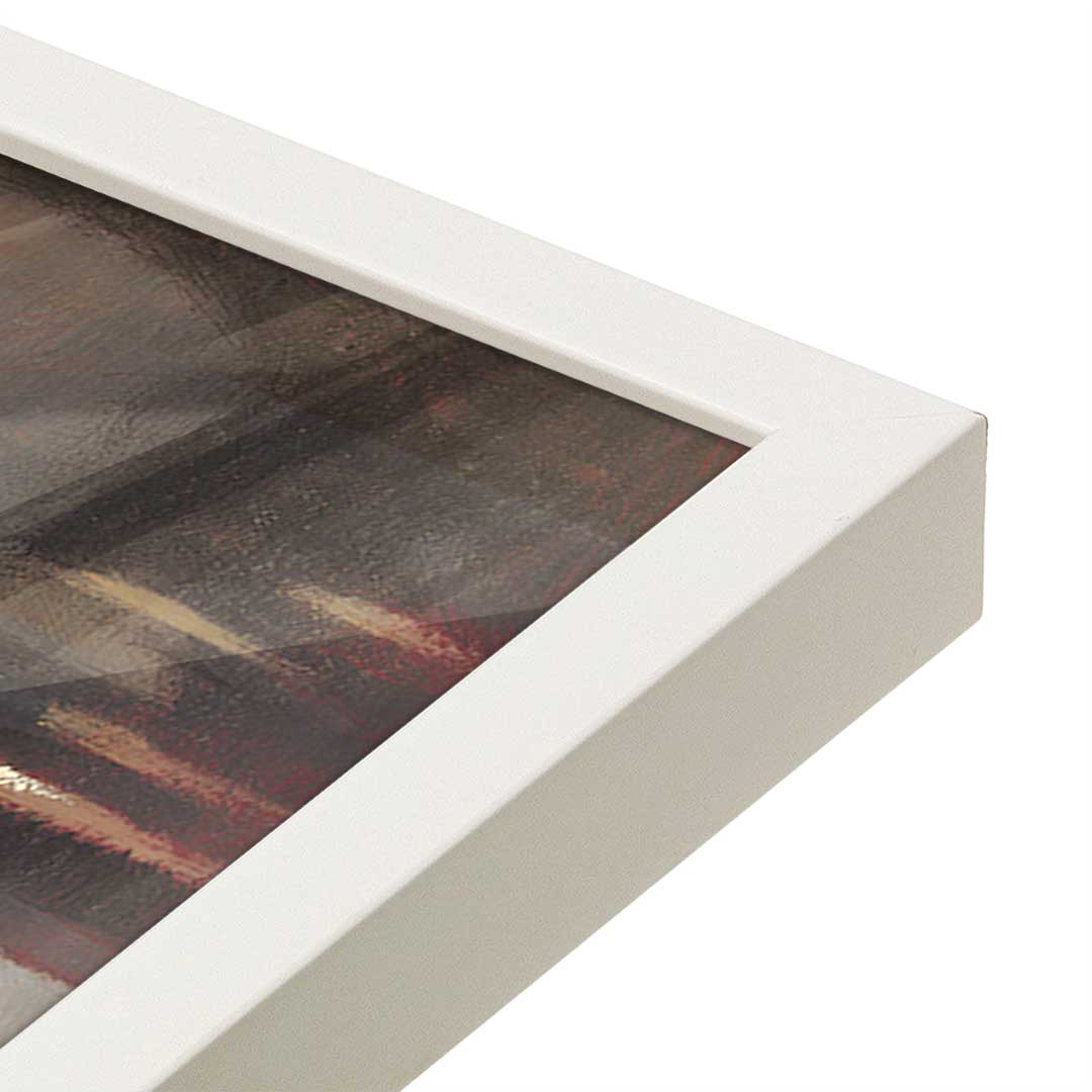 [Color:Opaque White], Picture of art in a Opaque White frame at an angle