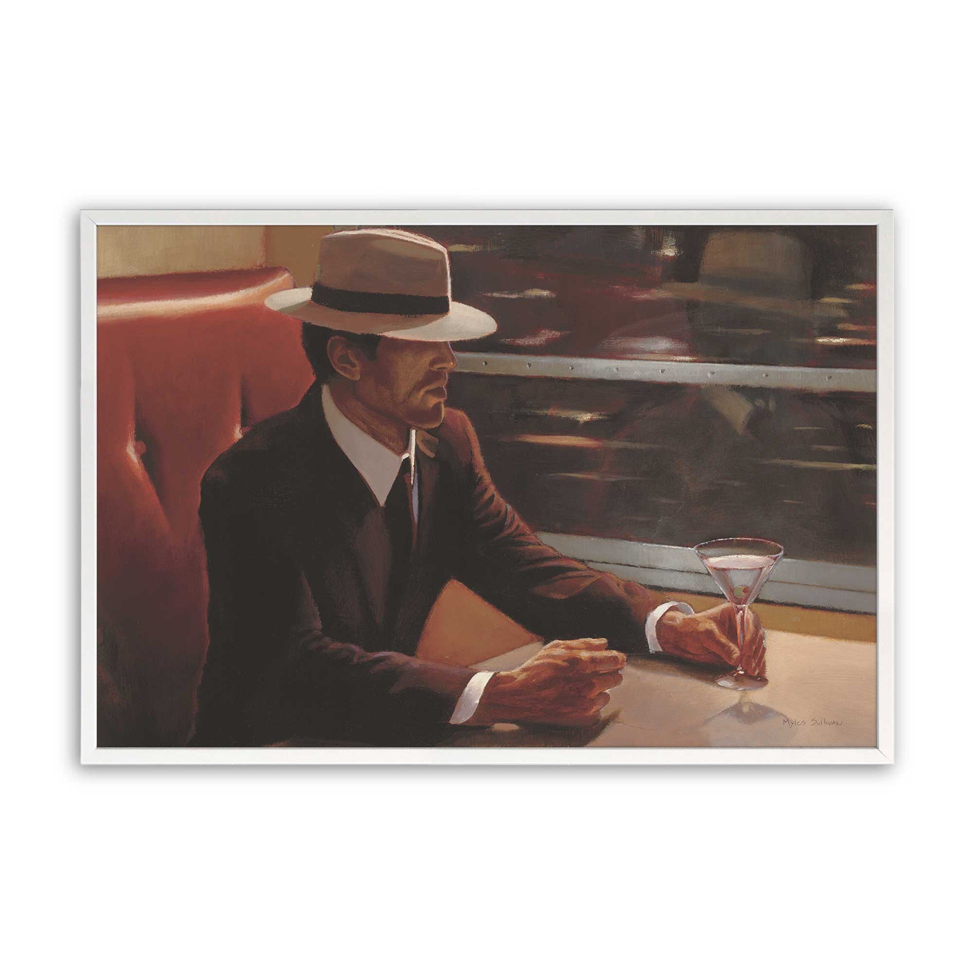 [Color:Opaque White], Picture of art in a Opaque White frame