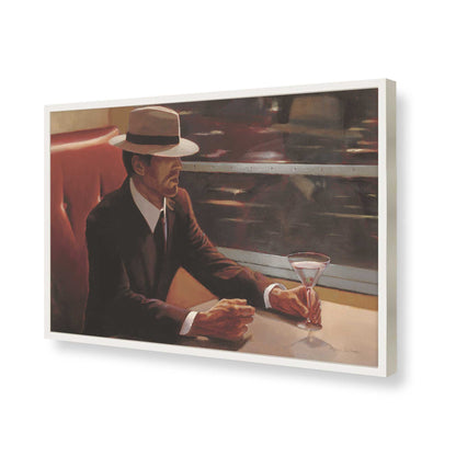 [Color:Opaque White], Picture of art in a Opaque White frame of the corner
