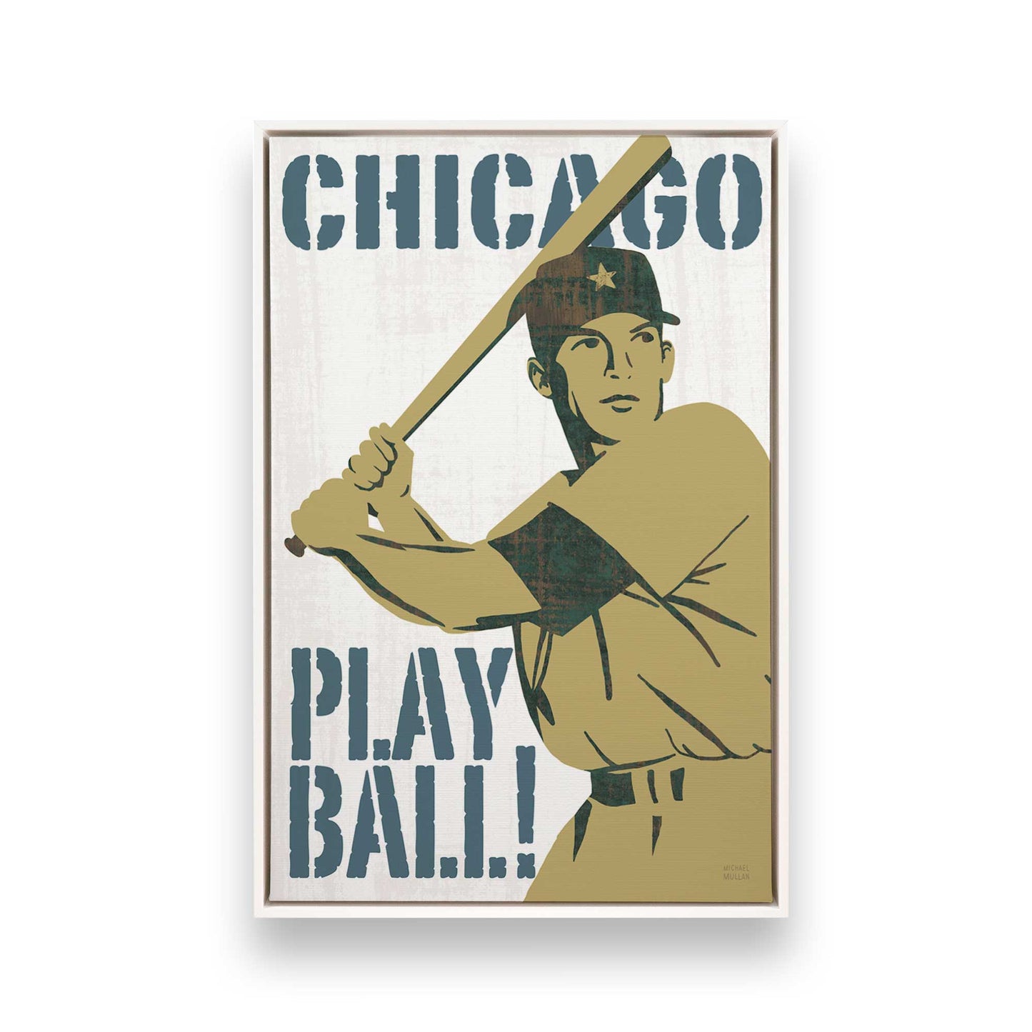 [Color:Opaque White], Picture of art in a White frame