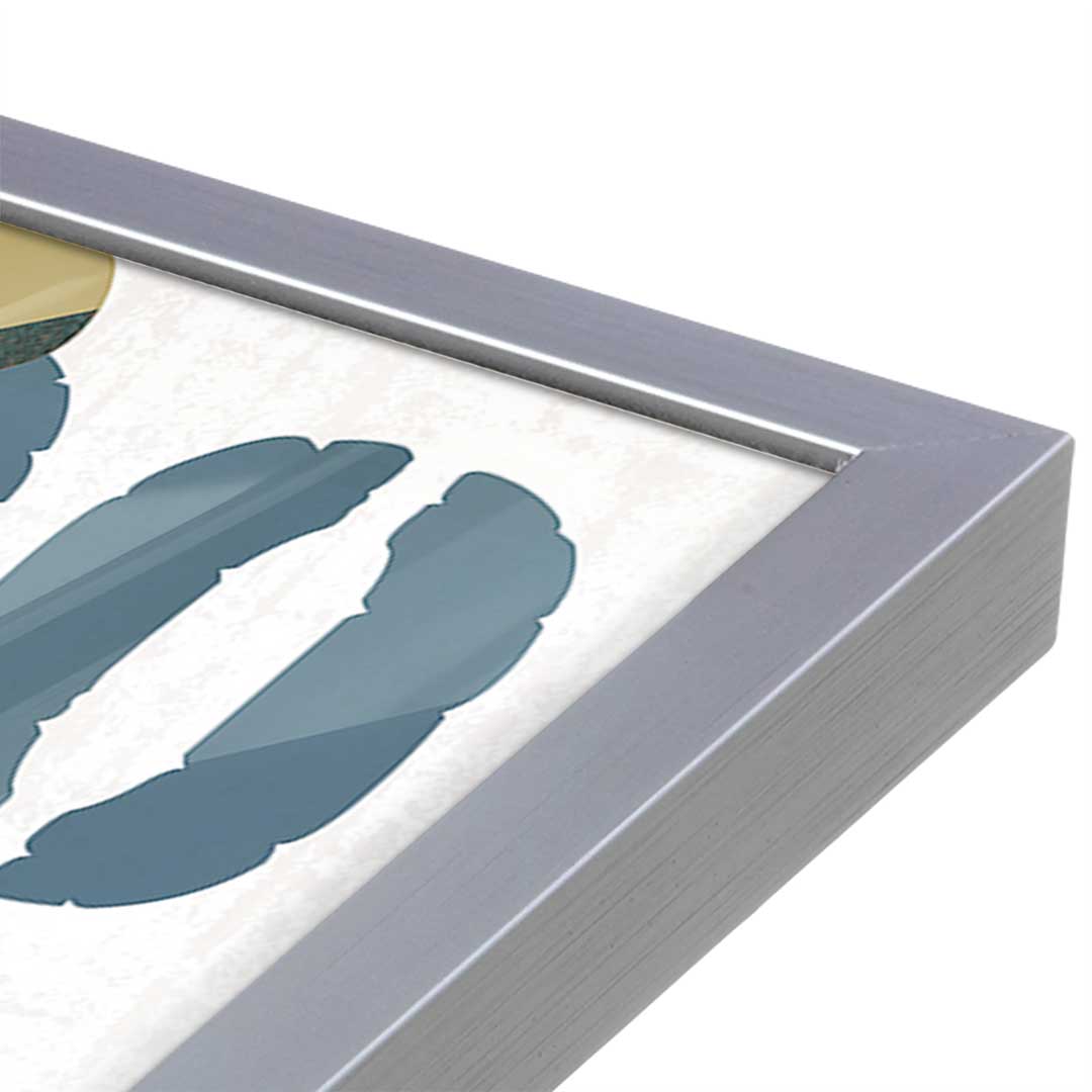 [Color:Polished Chrome], Picture of art in a Polished Chrome frame at an angle