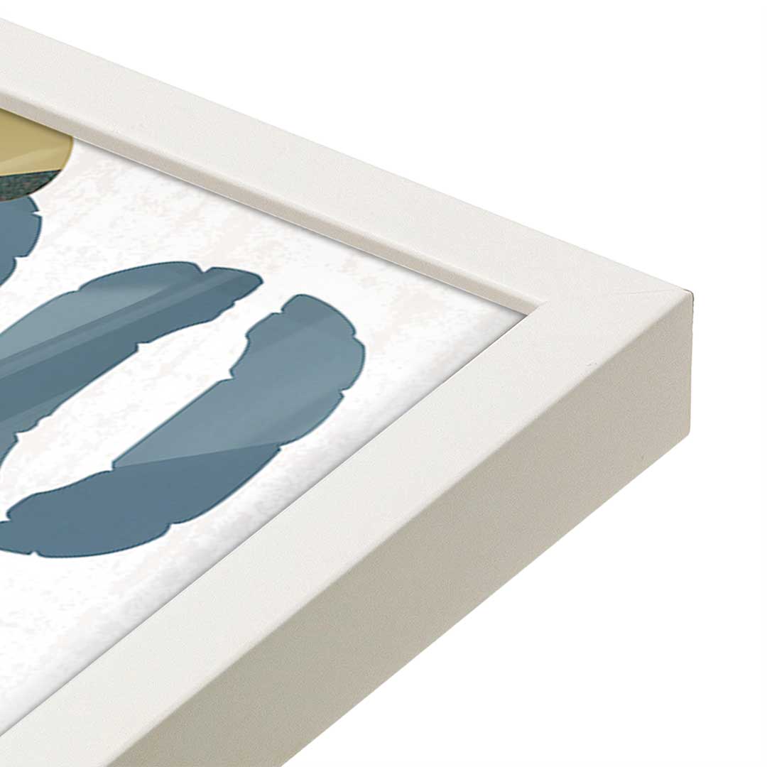 [Color:Opaque White], Picture of art in a Opaque White frame at an angle