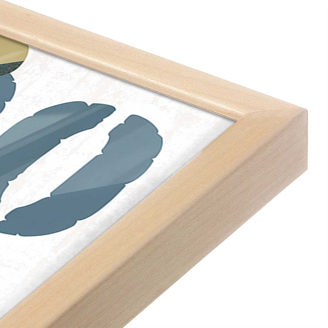 [Color:Raw Maple], Picture of art in a Raw Maple frame at an angle