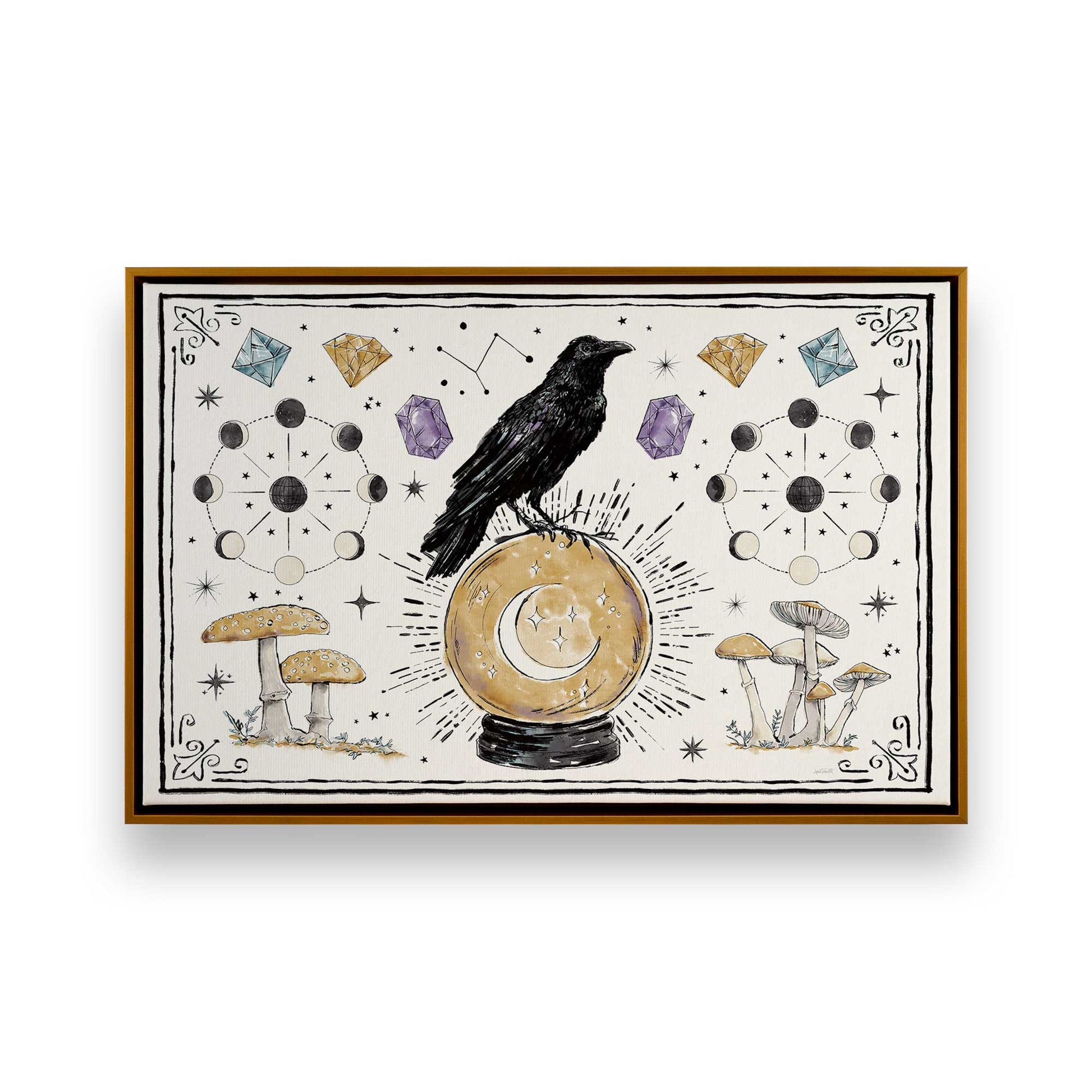 [Color:Polished Gold], Picture of art in a Polished Gold frame