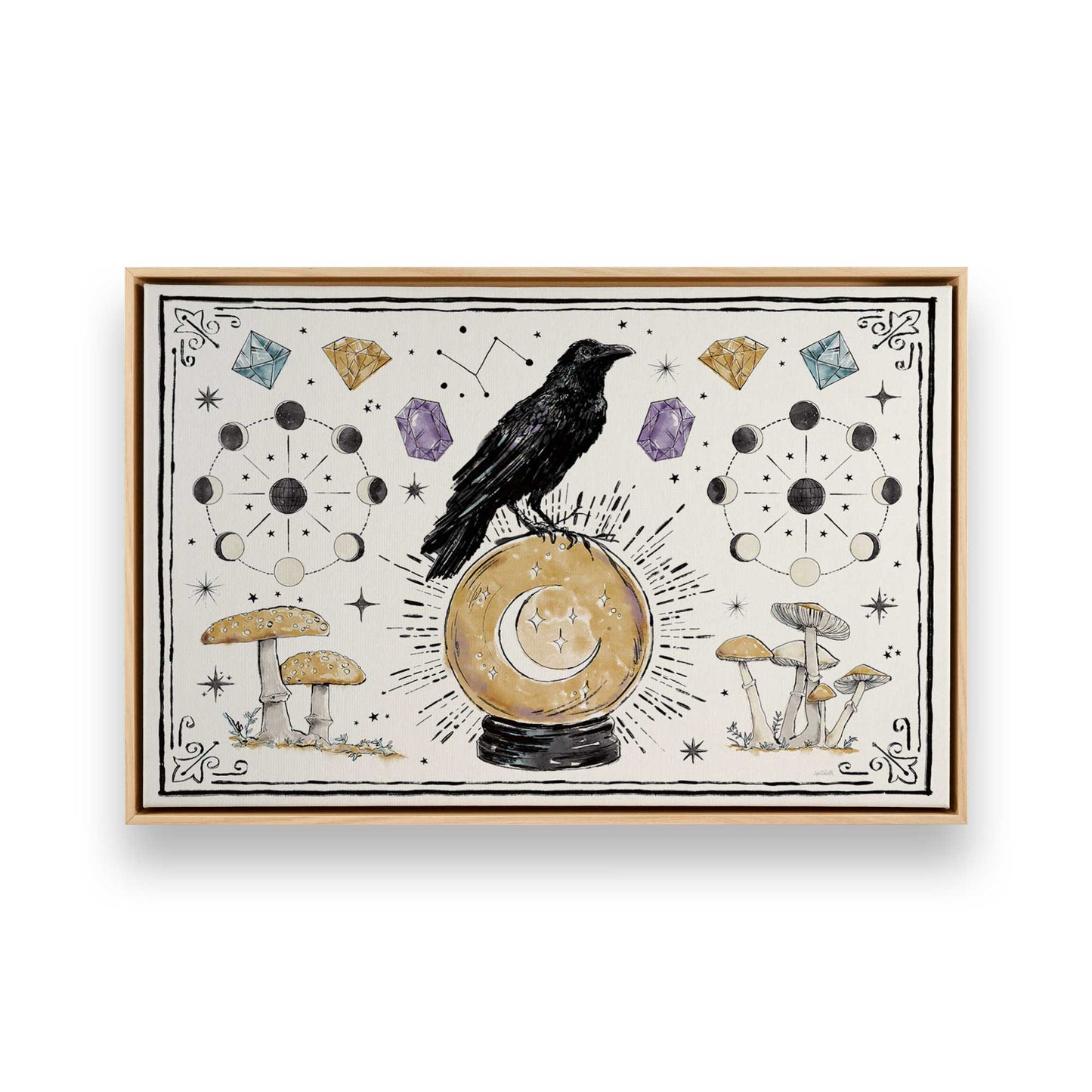 [Color:American Maple], Picture of art in a American Maple frame