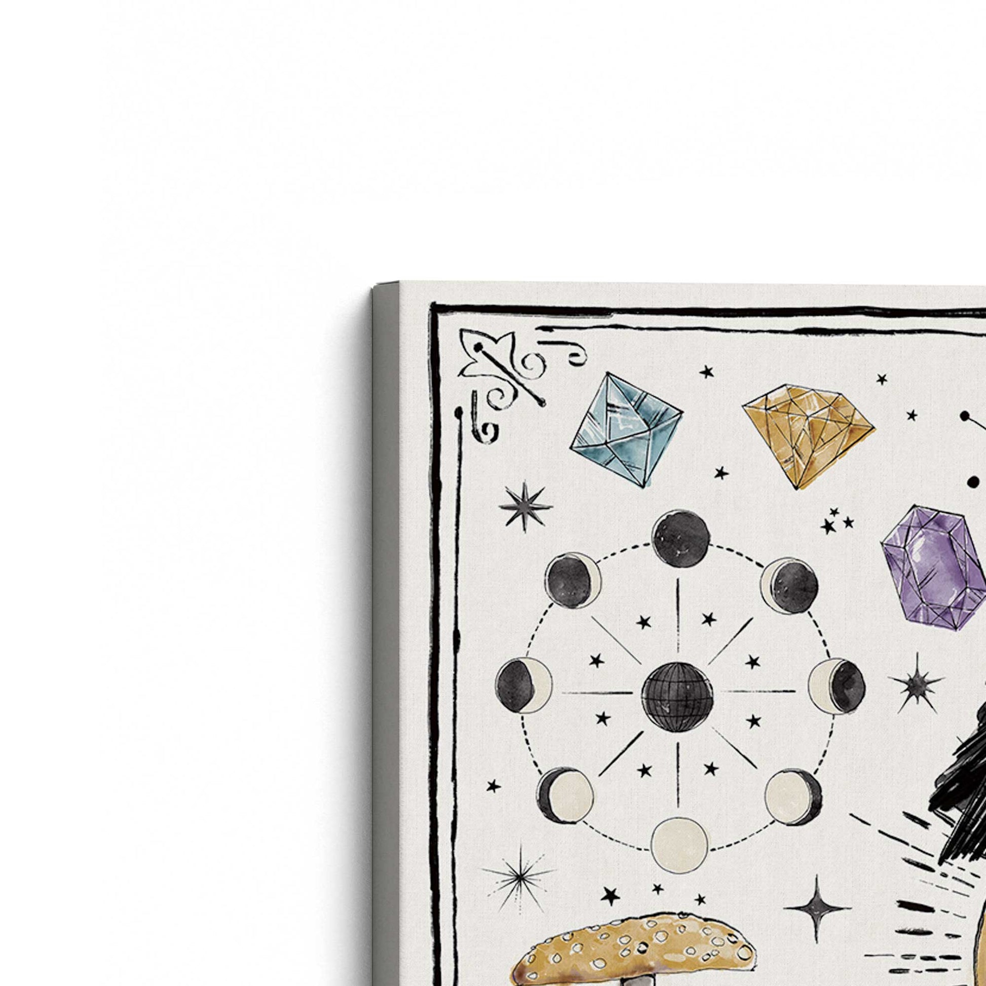 [Color:Stretched Canvas], Picture of the corner of the art