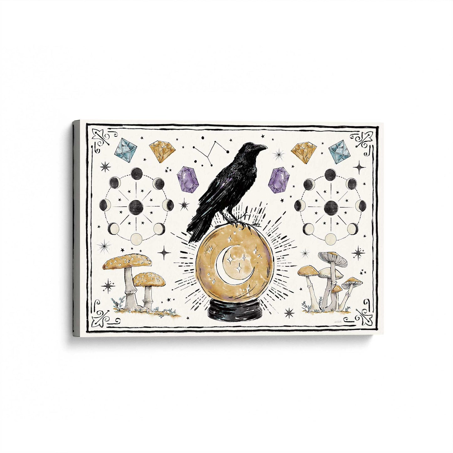 [Color:Stretched Canvas], Picture of art at an angle