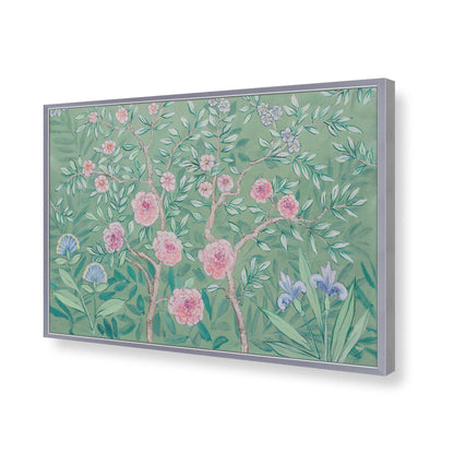 [Color:Polished Chrome], Picture of art in a Polished Chrome frame of the corner