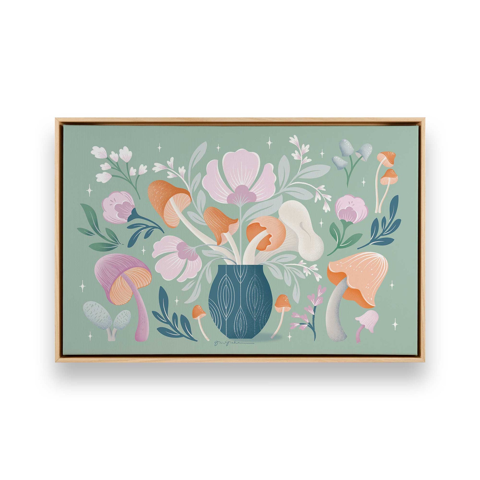 [Color:American Maple], Picture of art in a American Maple frame