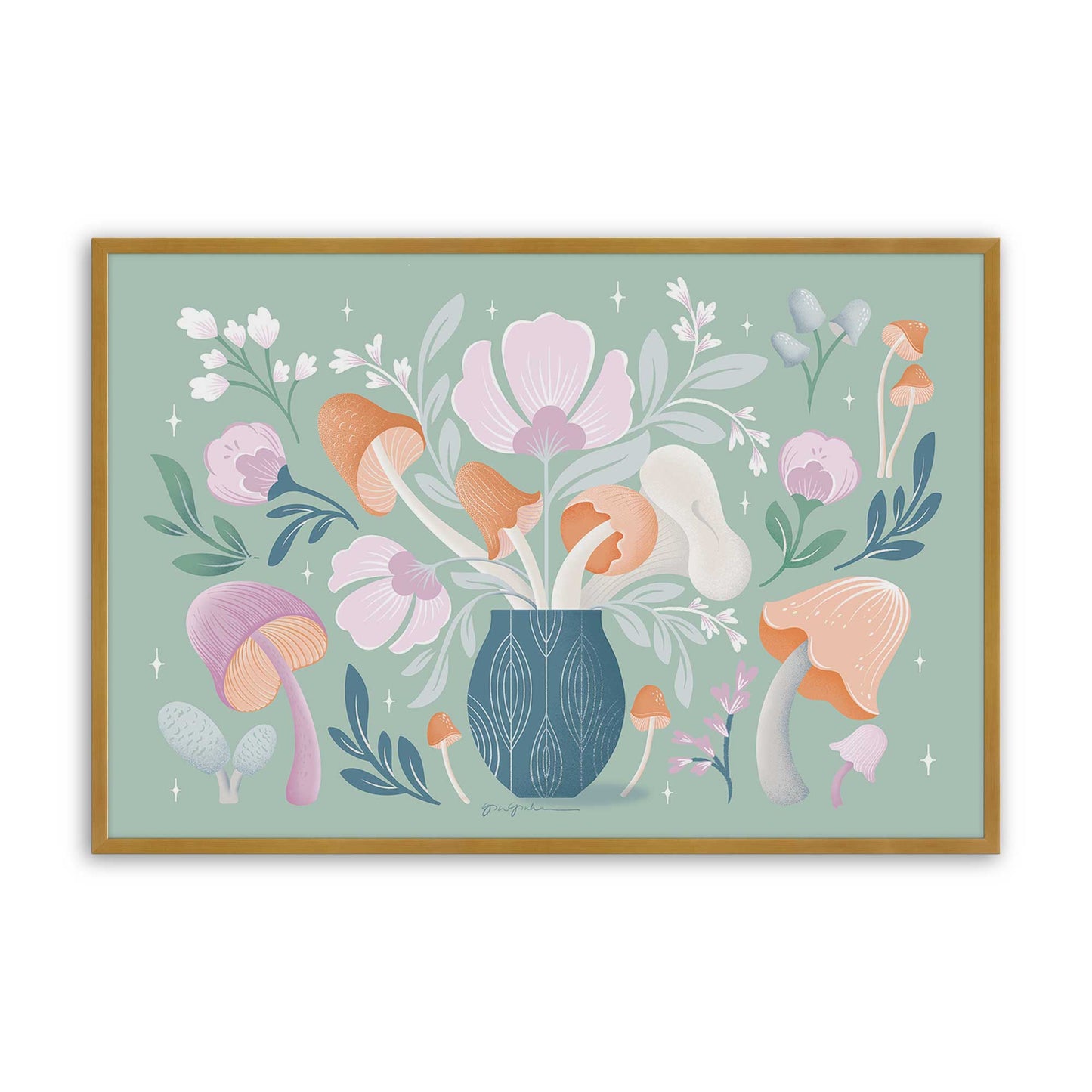 [Color:Polished Gold], Picture of art in a Polished Gold frame