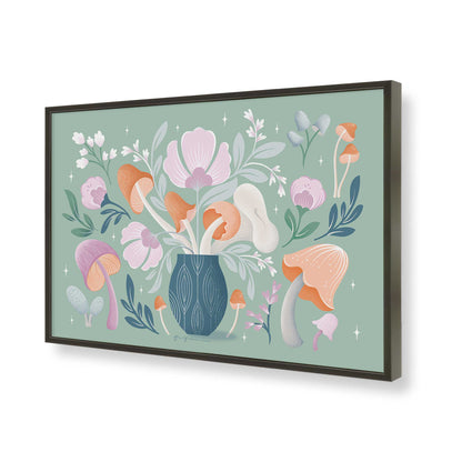 [Color:Satin Black], Picture of art in a Satin Black frame of the corner