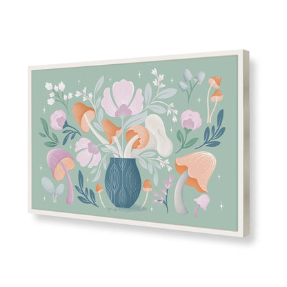 [Color:Opaque White], Picture of art in a Opaque White frame of the corner
