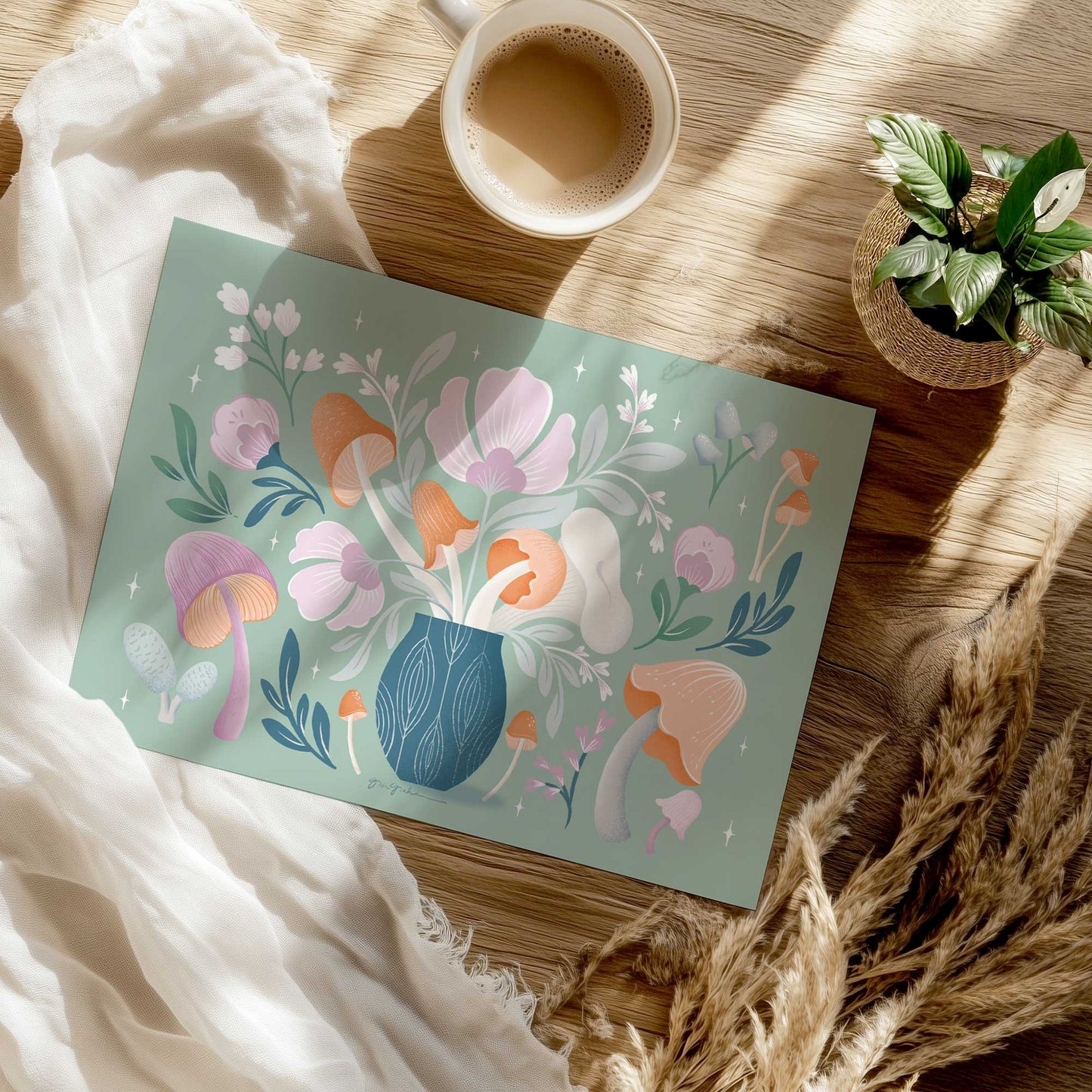[Color:Rolled Print], Picture of close up of art